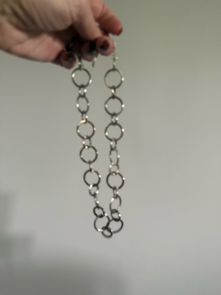 Lia Sophia Silver Circle Link Necklace - Women Jewelry 20$